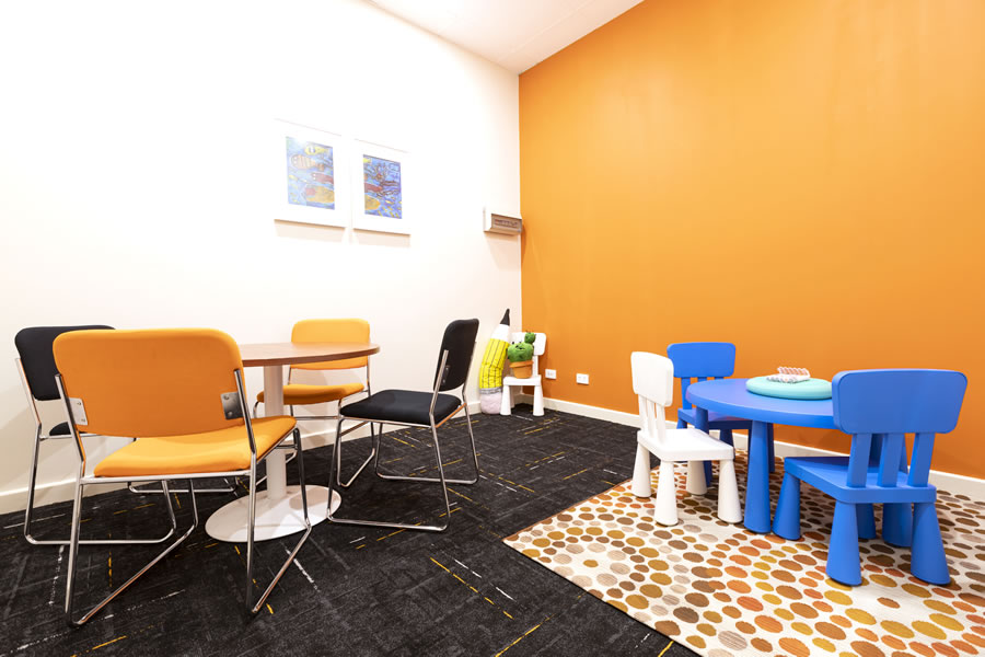 Guiding Pathways orange consulting room